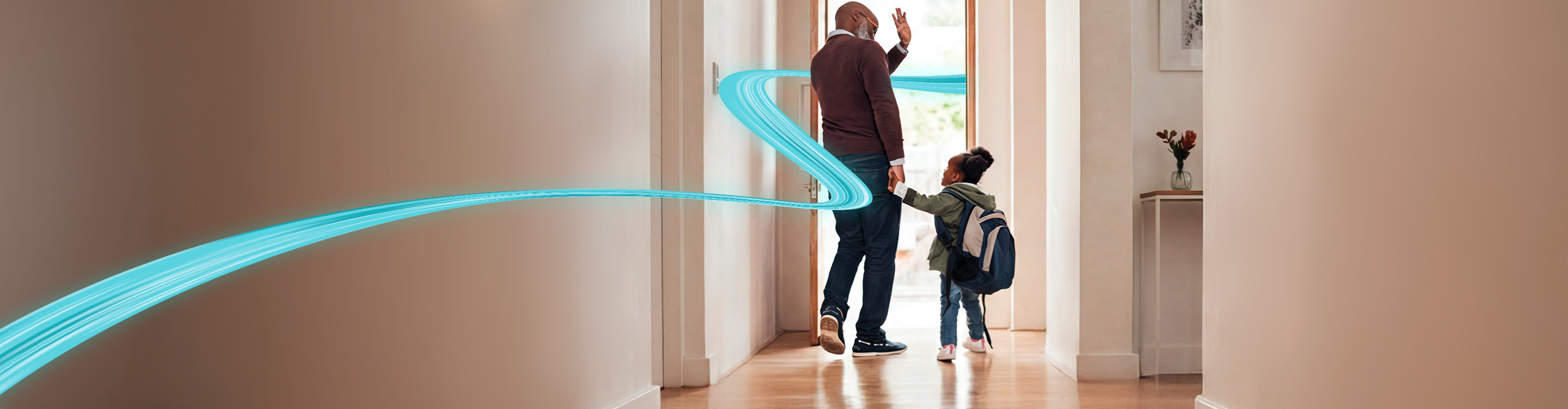 Living room with carpeting